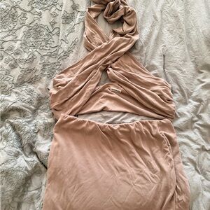 iNAMORATA Taupe Halter 2 Piece set